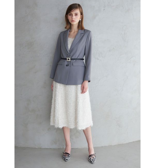 MERCURYDUO「フェザーフレアキャミワンピース」|ワンピース|