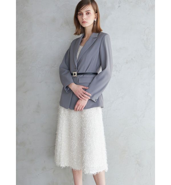 MERCURYDUO「フェザーフレアキャミワンピース」|ワンピース|