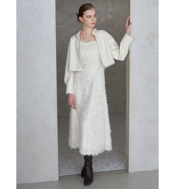 MERCURYDUO「フェザーフレアキャミワンピース」|ワンピース|