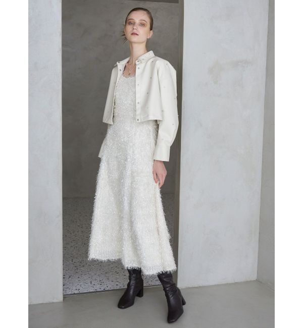 MERCURYDUO「フェザーフレアキャミワンピース」|ワンピース|