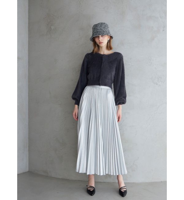 MERCURYDUO「レザーライクプリーツスカート」|スカート|