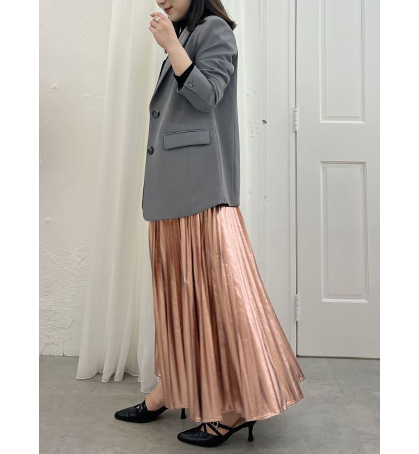 MERCURYDUO「レザーライクプリーツスカート」|スカート|