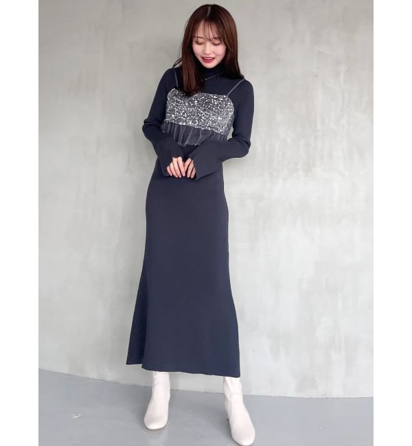 MERCURYDUO「フェイクレザーデザインヒールストレッチショートブーツ」|ショートブーツ|