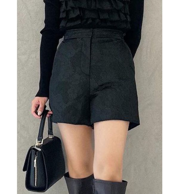 MERCURYDUO「ジャガードショートパンツ」|その他|ブラック