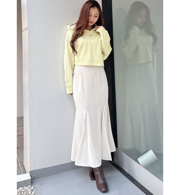 MERCURYDUO「バックレースアップストレッチマーメイドスカート」|スカート|