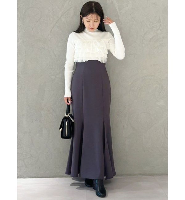 MERCURYDUO「バックレースアップストレッチマーメイドスカート」|スカート|