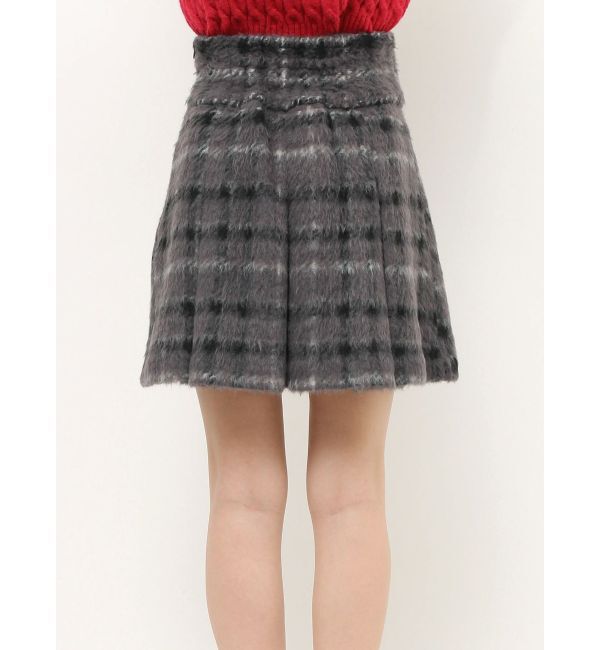 MERCURYDUO「シャギーチェックボックスプリーツミニスカパン」|その他|