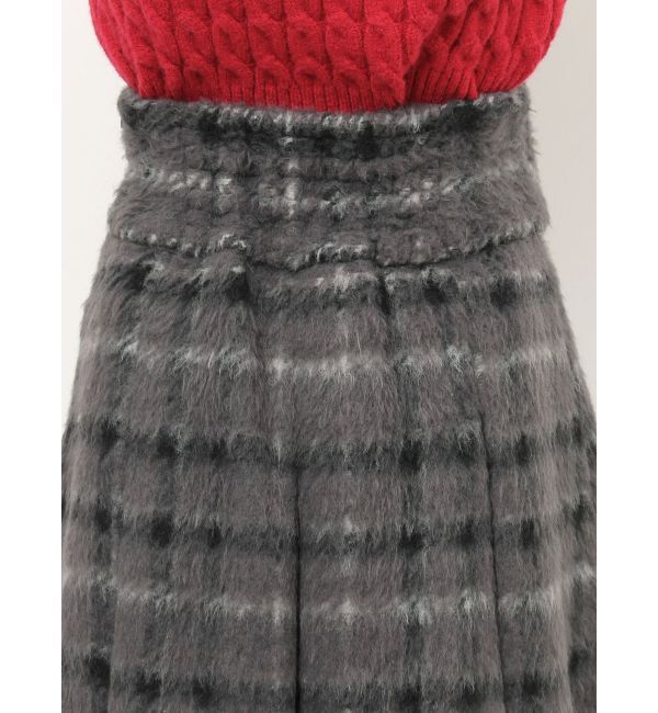 MERCURYDUO「シャギーチェックボックスプリーツミニスカパン」|その他|