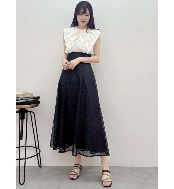 MERCURYDUO「レースフレアコルセットスカート」|スカート|