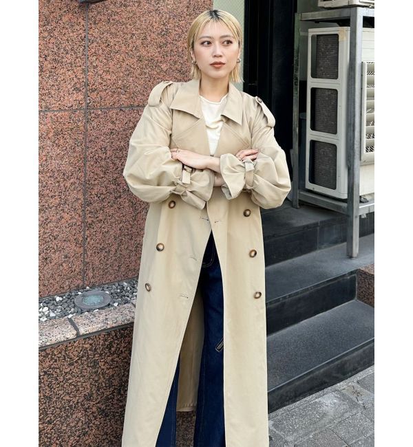 MURUA「ダブルオーバートレンチコート」|トレンチコート|