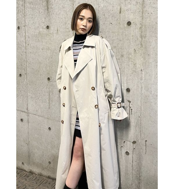 MURUA「ダブルオーバートレンチコート」|トレンチコート|