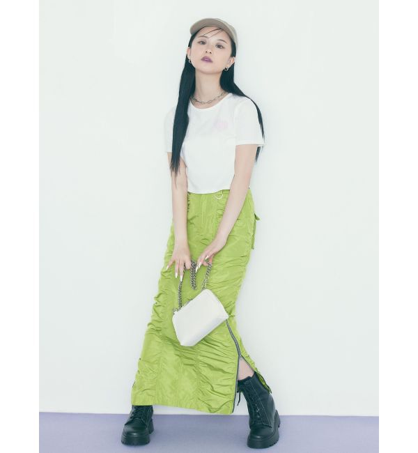 MURUA「シャーリングロングスカート」|スカート|