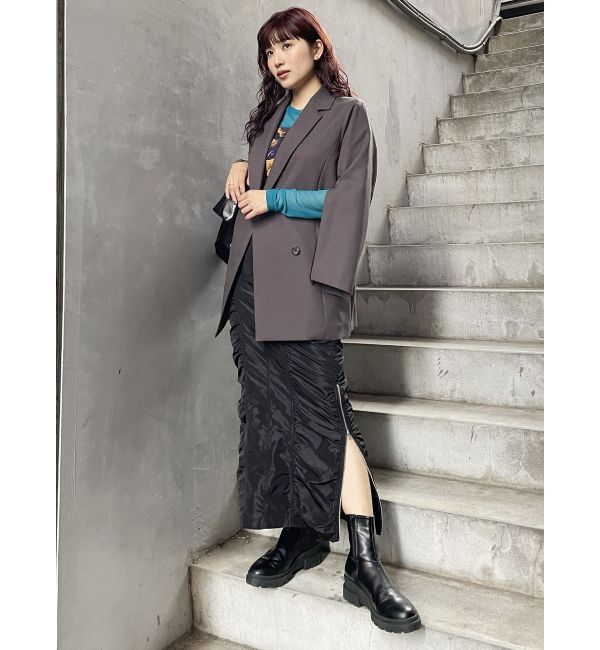 MURUA「シャーリングロングスカート」|スカート|