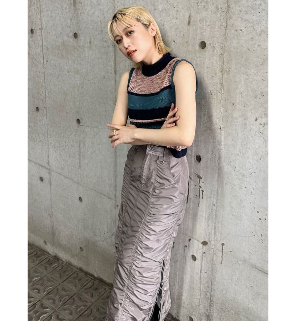 MURUA「シャーリングロングスカート」|スカート|