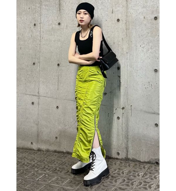 MURUA「シャーリングロングスカート」|スカート|