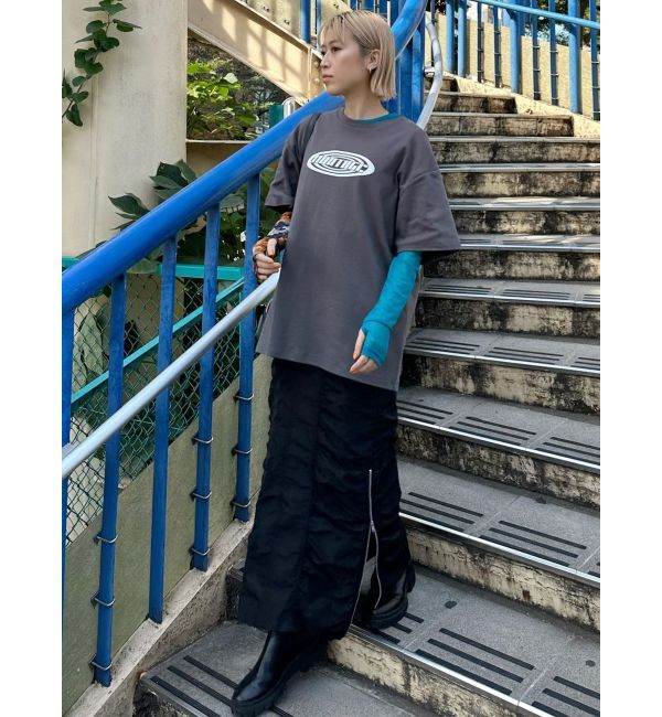 MURUA「シャーリングロングスカート」|スカート|