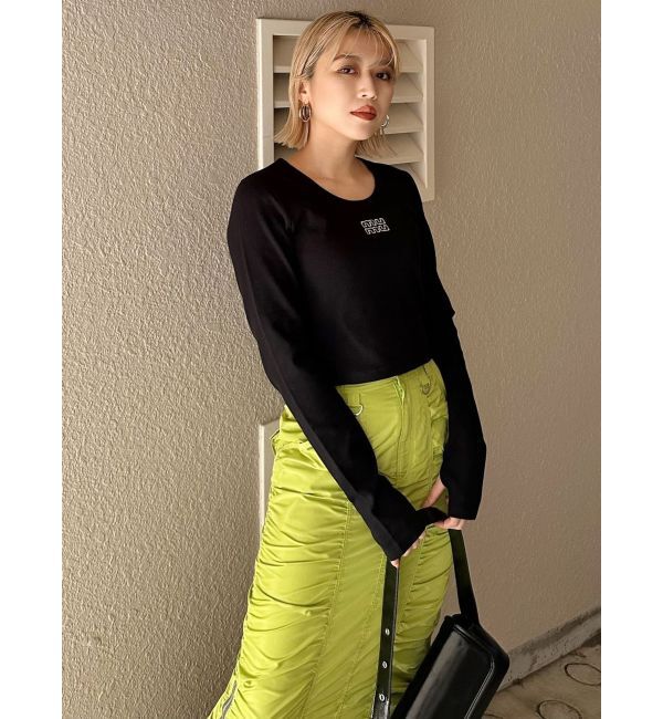 MURUA「シャーリングロングスカート」|スカート|