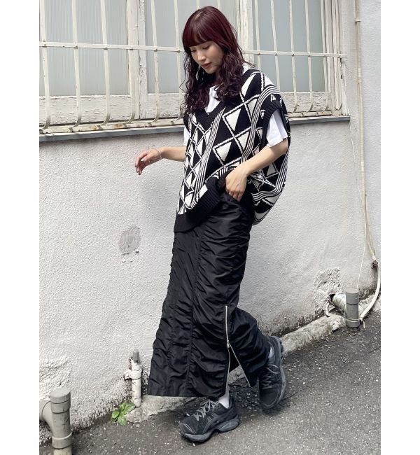 MURUA「シャーリングロングスカート」|スカート|