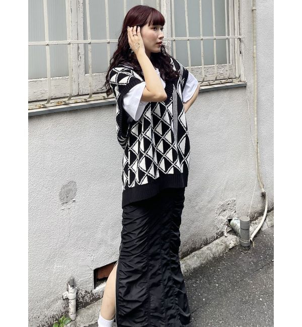 MURUA「シャーリングロングスカート」|スカート|