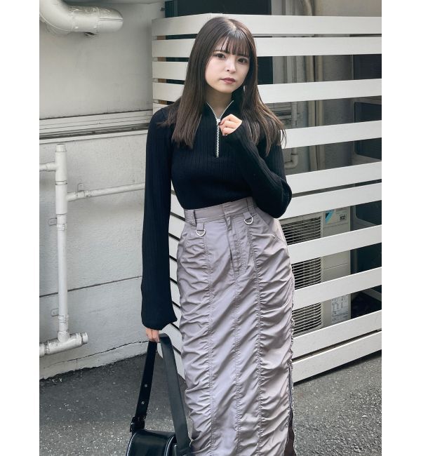 MURUA「シャーリングロングスカート」|スカート|