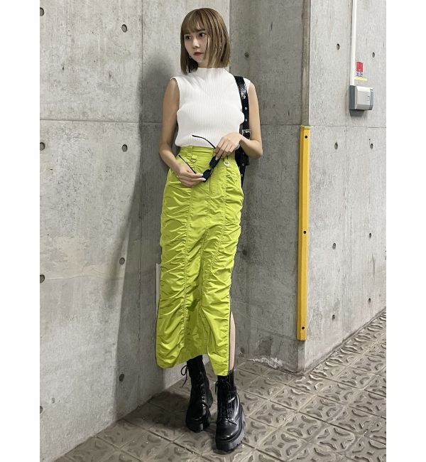 MURUA「シャーリングロングスカート」|スカート|