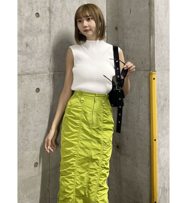 MURUA「シャーリングロングスカート」|スカート|