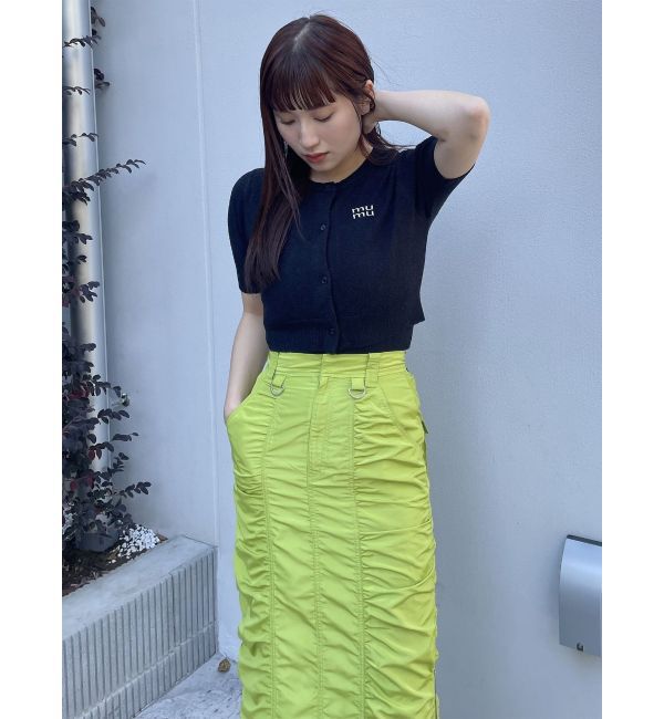 MURUA「シャーリングロングスカート」|スカート|