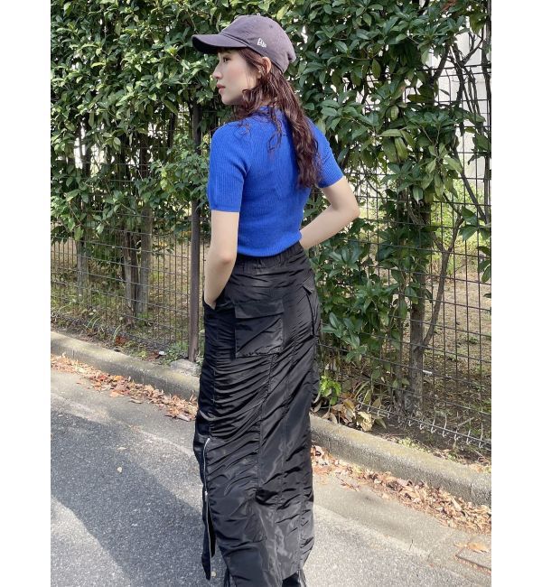 MURUA「シャーリングロングスカート」|スカート|