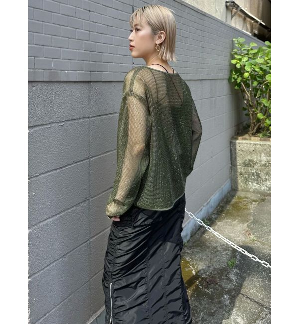 MURUA「シャーリングロングスカート」|スカート|