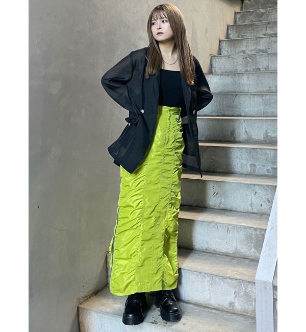 MURUA「シャーリングロングスカート」|スカート|