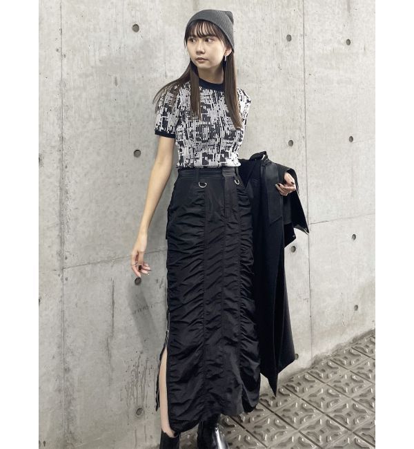 MURUA「シャーリングロングスカート」|スカート|