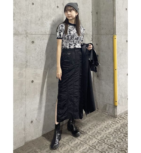 MURUA「シャーリングロングスカート」|スカート|