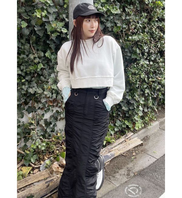 MURUA「シャーリングロングスカート」|スカート|