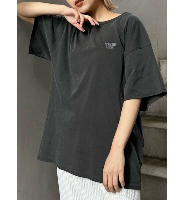 MURUA「ヴィンテージライクツアーTシャツ」|Tシャツ・カットソー|ダークグレー