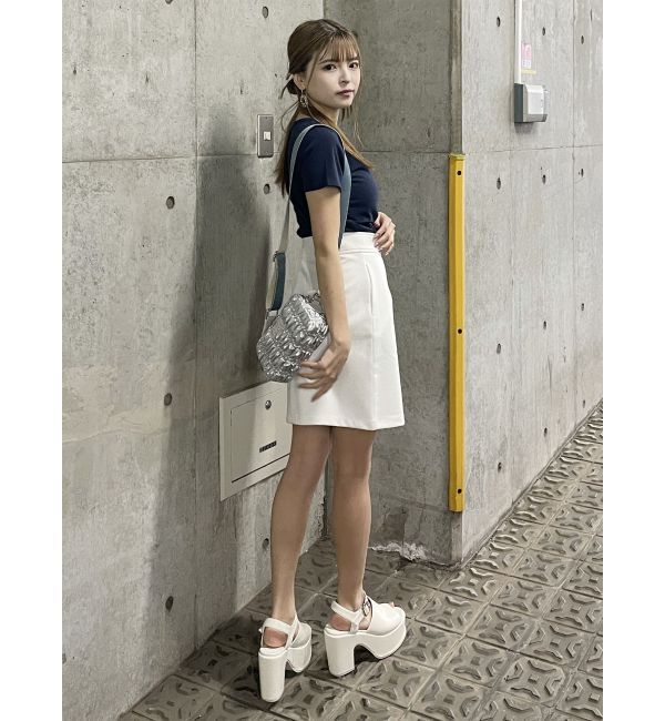 MURUA「ロゴクロップトTシャツ」|Tシャツ・カットソー|