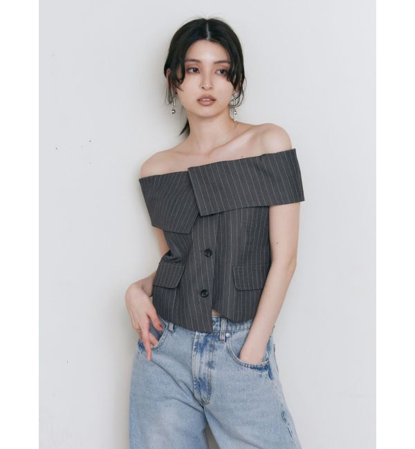 MURUA「オフショルマニッシュブラウス」|シャツ・ブラウス|