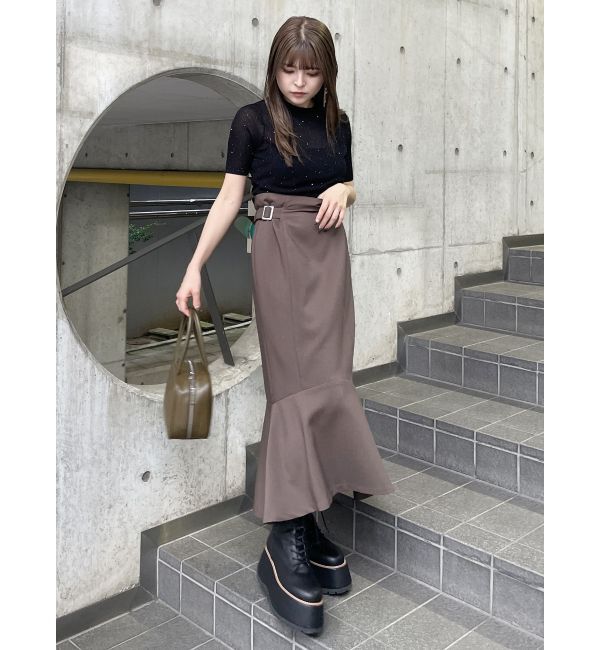 MURUA「サイドベルトマーメイドスカート」|スカート|