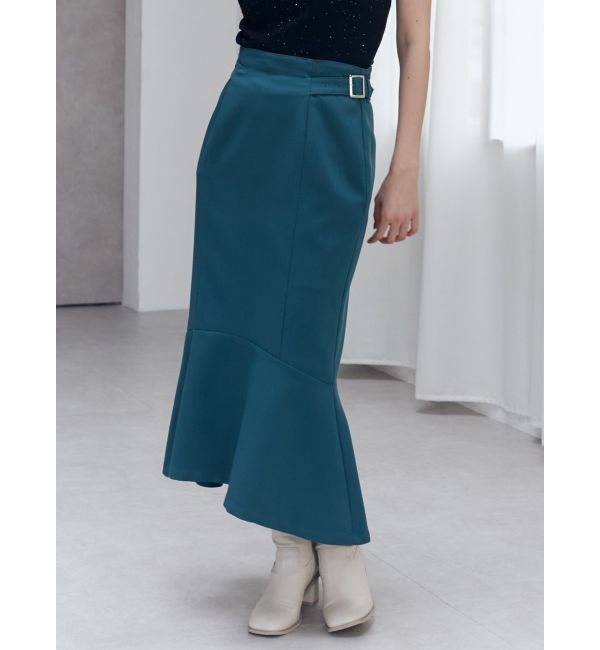 MURUA「サイドベルトマーメイドスカート」|スカート|ブルー