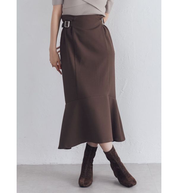 MURUA「サイドベルトマーメイドスカート」|スカート|ブラウン