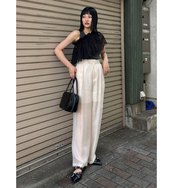 MURUA「チュールフリルレイヤードタンクトップ」|タンクトップ|