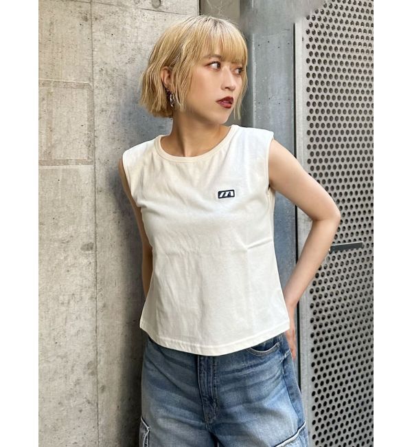 MURUA「エンブロイダリーロゴタンク」|タンクトップ|