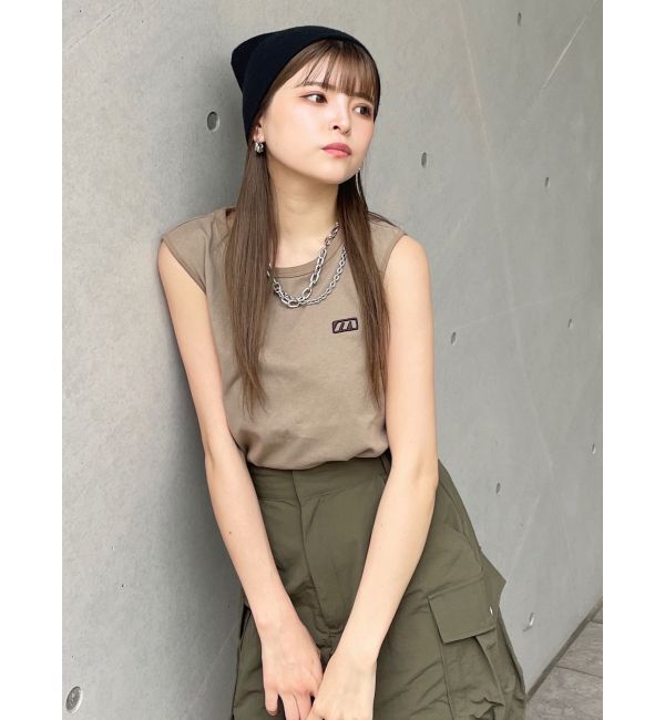 MURUA「エンブロイダリーロゴタンク」|タンクトップ|