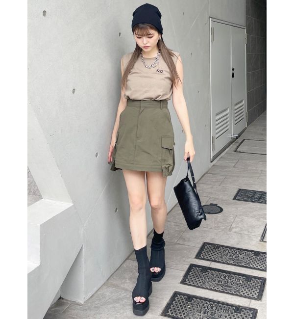 MURUA「エンブロイダリーロゴタンク」|タンクトップ|