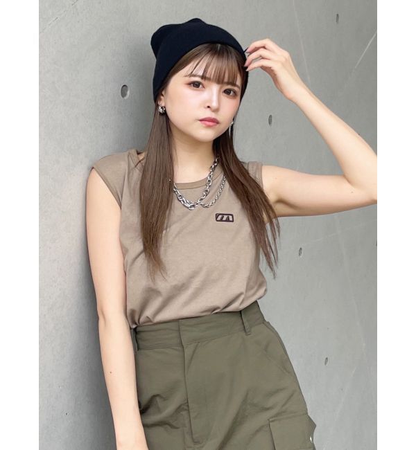 MURUA「エンブロイダリーロゴタンク」|タンクトップ|