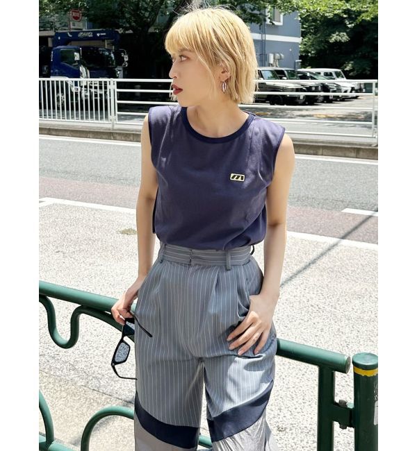 MURUA「エンブロイダリーロゴタンク」|タンクトップ|