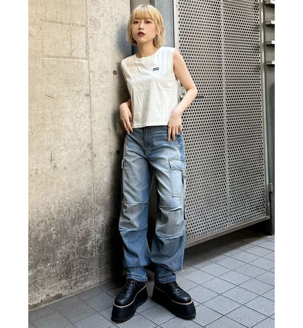 MURUA「エンブロイダリーロゴタンク」|タンクトップ|