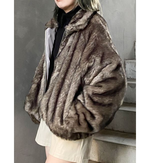 MURUA「フェイクファーブルゾン」|ブルゾン・スタジャン|