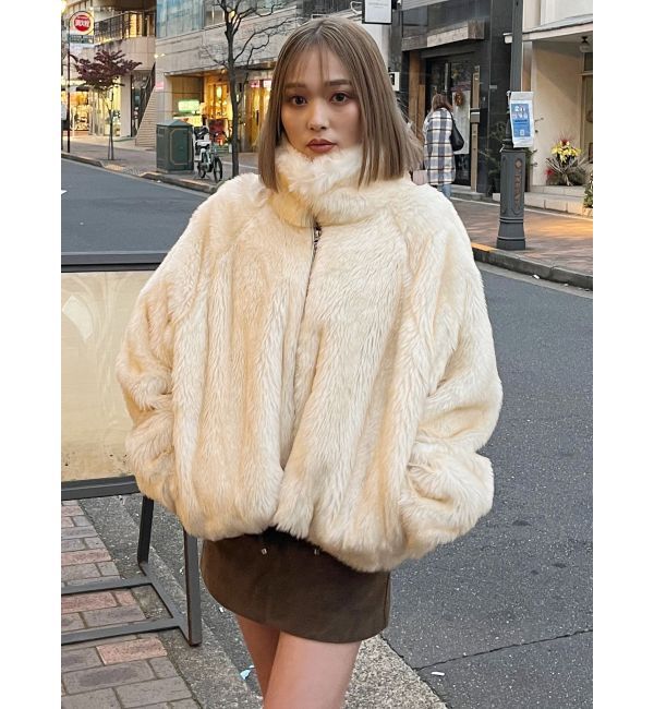 MURUA「フェイクファーブルゾン」|ブルゾン・スタジャン|