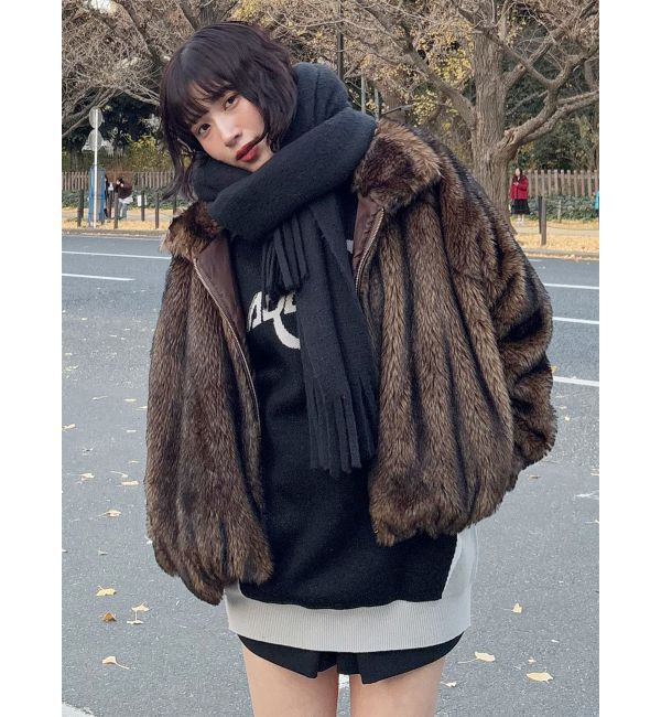 MURUA「フェイクファーブルゾン」|ブルゾン・スタジャン|