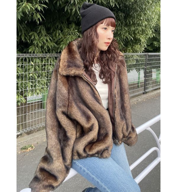 MURUA「フェイクファーブルゾン」|ブルゾン・スタジャン|